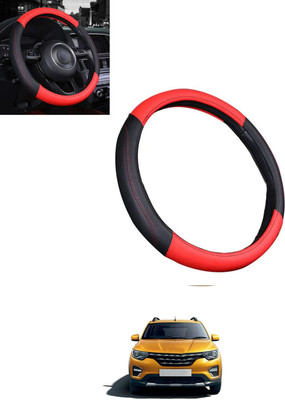 monolive Steering Cover For Renault Universal For Car(Red, Black, Leatherite)