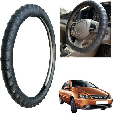 PEEPS STORE Steering Cover For Tata Indigo CS(Black, Leatherite)