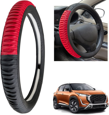 PEEPS STORE Steering Cover For Nissan NA(Black, Leatherite)