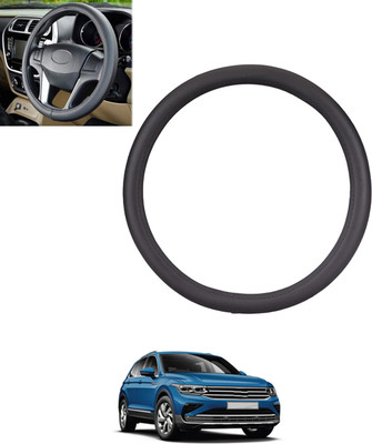 MSNP Steering Cover For Volkswagen Universal For Car(Black, Leatherite)