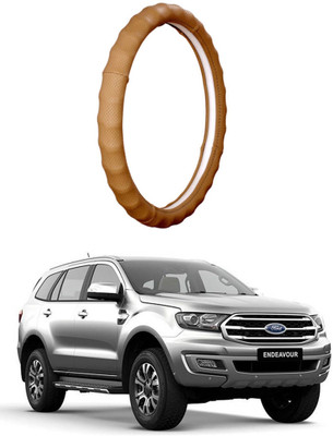 AUTO PEARL Steering Cover For Ford Endeavour(Beige, Leatherite)