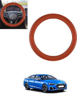 MSNP Steering Cover For Audi S5(Tan, Leatherite)