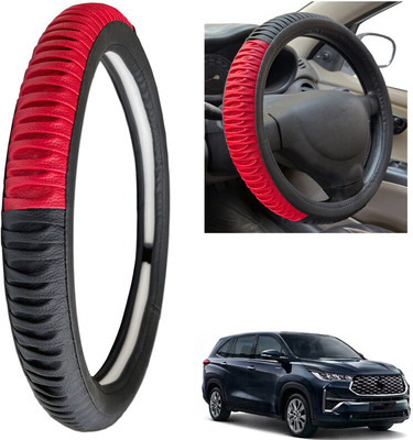 PEEPS STORE Steering Cover For Toyota Innova(Black, Leatherite)