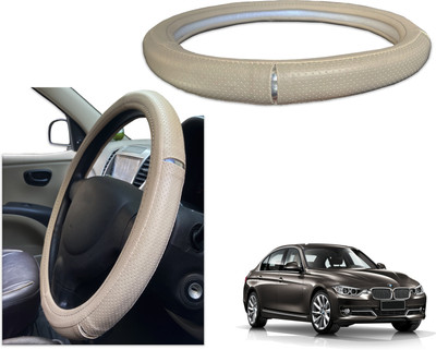 PEEPS STORE Steering Cover For BMW 3 Series(Black, Red, Leatherite)