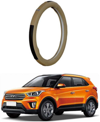 AUTO PEARL Steering Cover For Hyundai Creta(Beige, Leatherite)
