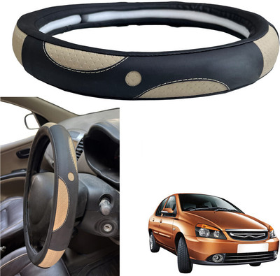 PEEPS STORE Steering Cover For Tata Indigo CS(Black, Leatherite)