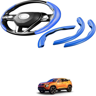 Pecunia Steering Cover For Renault Universal For Car(Carbon Fiber Blue, Polyurethane)