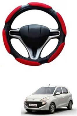RONISH Hand Stiched Steering Cover For Hyundai Santro(Black, Red, Leatherite)