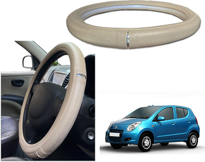 PEEPS STORE Steering Cover For Maruti A-Star(Black, Red, Leatherite)
