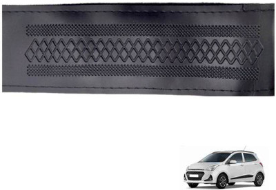 Starleo Hand Stiched Steering Cover For Hyundai Elite i20, i20, Grand i10, Santro Xing(Black, Leatherite)