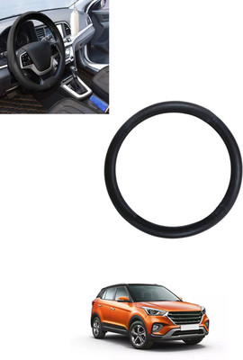 monolive Steering Cover For Hyundai Creta(Black, Leatherite)