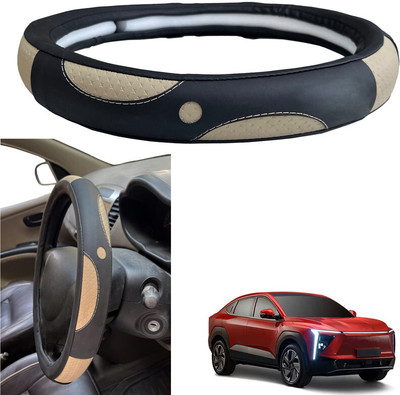PEEPS STORE Steering Cover For Mahindra NA(Black, Leatherite)