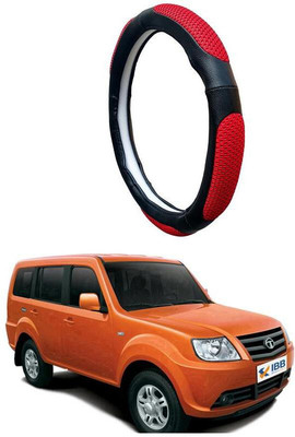AUTO PEARL Steering Cover For Tata Grand Dicor(Black Red, Leatherite)