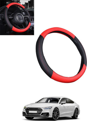 ABJD Steering Cover For Audi S7(Red, Black, Leatherite)