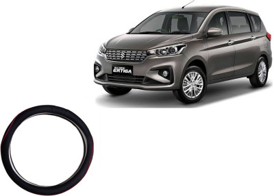 HOTRENZ Steering Cover For Maruti Ertiga(Black With Red Line, Leatherite)