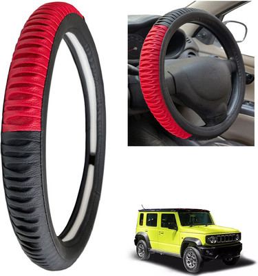 PEEPS STORE Steering Cover For Maruti NA(Black, Leatherite)