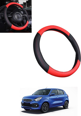 ABJD Steering Cover For Suzuki Celerio(Red, Black, Leatherite)
