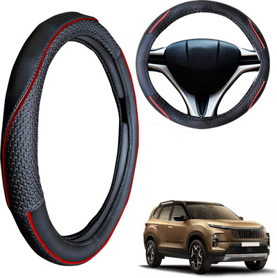 PEEPS STORE Steering Cover For Tata Safari(Black, Leatherite)