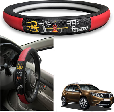 PEEPS STORE Steering Cover For Nissan Terrano(Black, Leatherite)