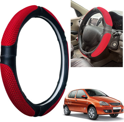 PEEPS STORE Steering Cover For Tata Indica(Black, Leatherite)