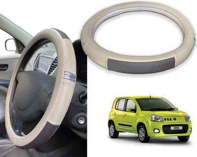 PEEPS STORE Steering Cover For Fiat Uno(Red, Black, Leatherite)