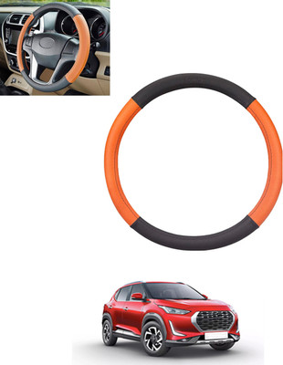 monolive Steering Cover For Nissan Universal For Car(Tan, Black, Leatherite)