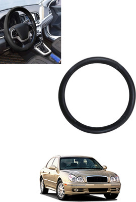 monolive Steering Cover For Hyundai Sonata(Black, Leatherite)