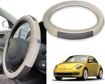 PEEPS STORE Steering Cover For Volkswagen NA(Red, Black, Leatherite)