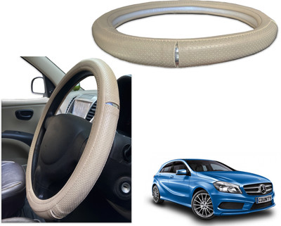 PEEPS STORE Steering Cover For Mercedes Benz A180(Black, Red, Leatherite)