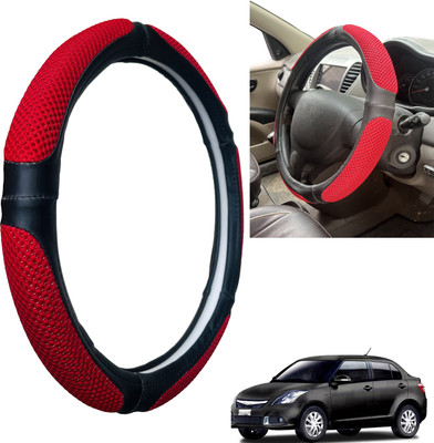 PEEPS STORE Steering Cover For Maruti Swift Dzire(Black, Leatherite)