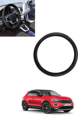 monolive Steering Cover For Volkswagen Universal For Car(Black, Leatherite)