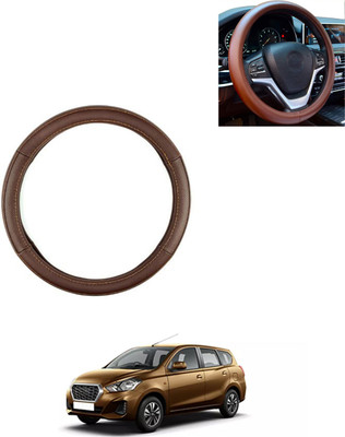 AYW Steering Cover For Datsun Universal For Car(Brown, Leatherite)