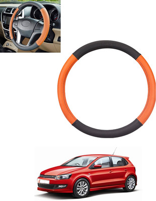 monolive Steering Cover For Volkswagen Polo GT(Tan, Black, Leatherite)
