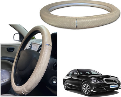 PEEPS STORE Steering Cover For Mercedes Benz E200(Black, Red, Leatherite)
