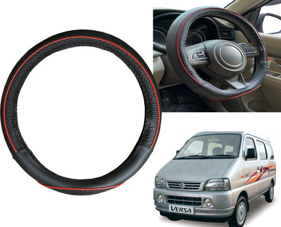 PEEPS STORE Steering Cover For Maruti Versa(Black, Red, Leatherite)