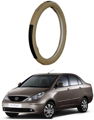 AUTO PEARL Steering Cover For Tata Indigo(Beige, Leatherite)