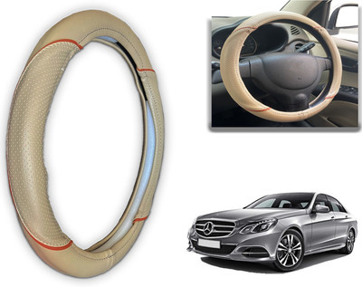 PEEPS STORE Steering Cover For Mercedes Benz E220(Black, Red, Leatherite)