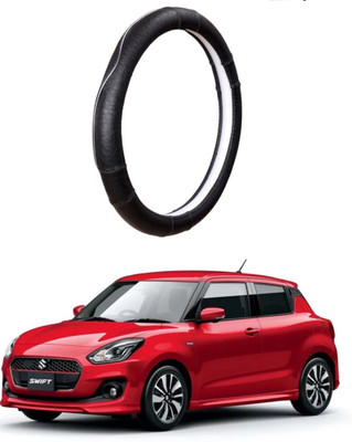 AUTO PEARL Steering Cover For Maruti New Swift(Black, Leatherite)
