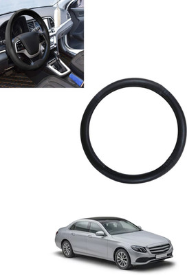 monolive Steering Cover For Mercedes Benz E200(Black, Leatherite)