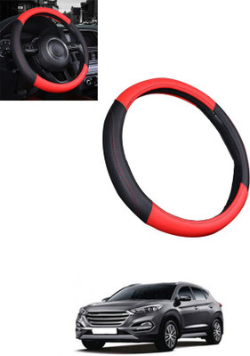 ABJD Steering Cover For Hyundai Tucson(Red, Black, Leatherite)