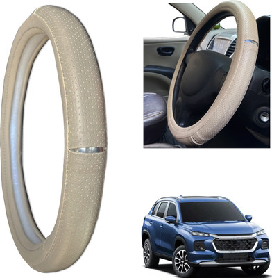 PEEPS STORE Steering Cover For Maruti NA(beige, Leatherite)