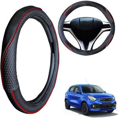 PEEPS STORE Steering Cover For Maruti Celerio(Black, Leatherite)