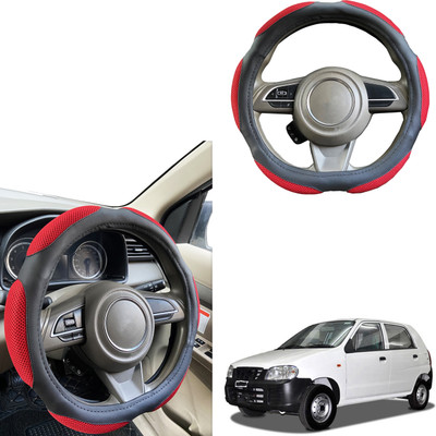 PEEPS STORE Steering Cover For Maruti Alto(Black, Leatherite)