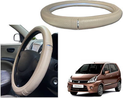 PEEPS STORE Steering Cover For Maruti Zen Estilo(Black, Red, Leatherite)