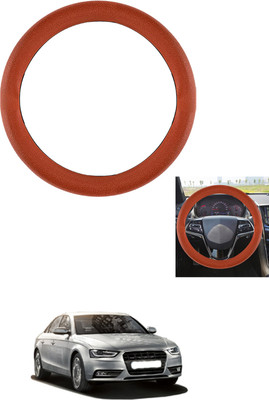 MATIES Steering Cover For Audi S4(Tan, Leather)