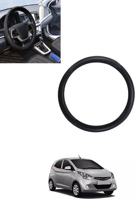 monolive Steering Cover For Hyundai Eon(Black, Leatherite)