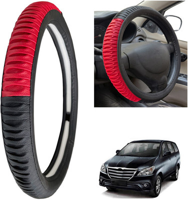 PEEPS STORE Steering Cover For Toyota Innova(Black, Leatherite)