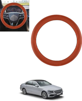 monolive Steering Cover For Mercedes Benz E200(Tan, Leatherite)