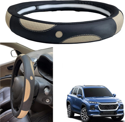 PEEPS STORE Steering Cover For Maruti NA(Black, Leather)