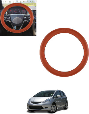 AYW Steering Cover For Honda Jazz(Tan, Leatherite)